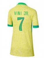 Brasilia Vinicius Junior #7 Kotipaita Naisten Copa America 2024 Lyhythihainen